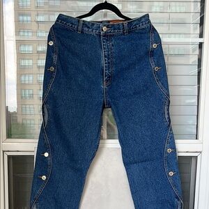 Vintage Curve-Hugging High-Waisted Western Jeans 🤠 Size 13